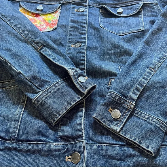 J.Jill Denim Jacket Size M Jean Jacket Y2K‎ - Picture 5 of 8